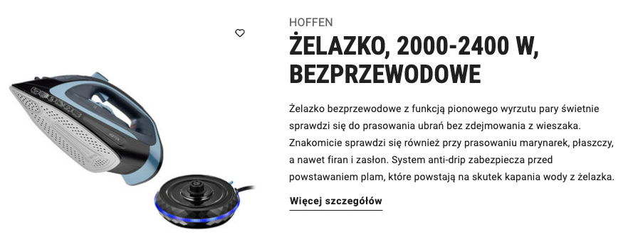 Biedronka Home - tania elektronika na promocji i nie tylko zelazko 2000-2400 w bezprzewodowe biedronka home