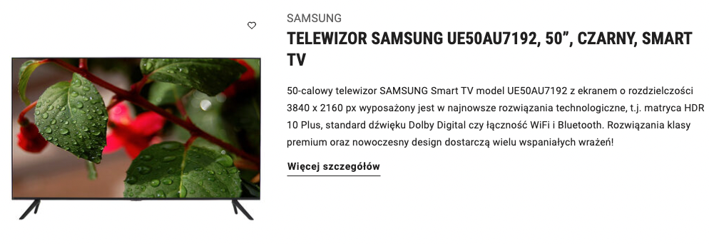 Biedronka Home - tania elektronika na promocji i nie tylko telewizor samsung biedronka home