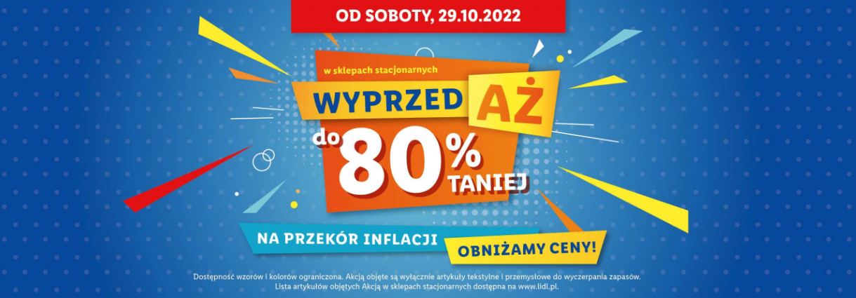lidl wyprzedaż aż 80% 