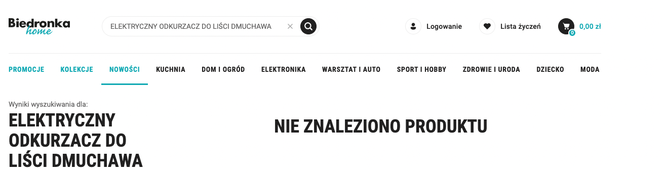Do Biedronki trafiła dmuchawa do liści znanej marki producenta samochodów Do Biedronki trafiła dmuchawa do liści znanej marki producenta samochodów