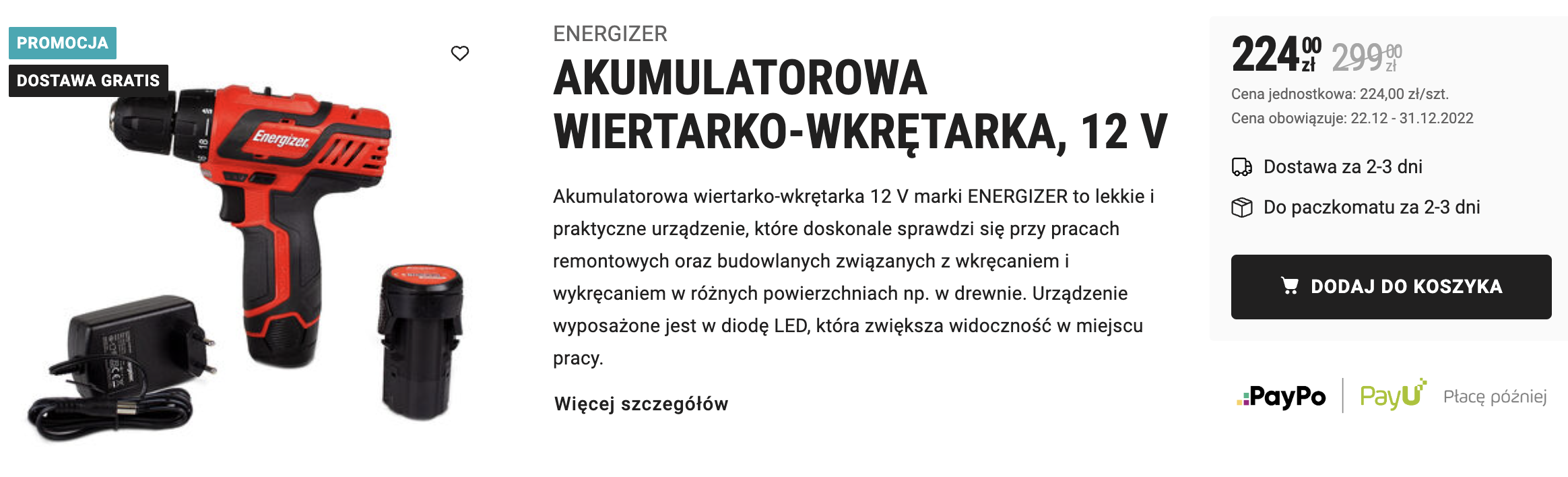 To się rzadko zdarza - elektronarzędzia na wyprzedaży w Biedronce To się rzadko zdarza - elektronarzędzia na wyprzedaży w Biedronce