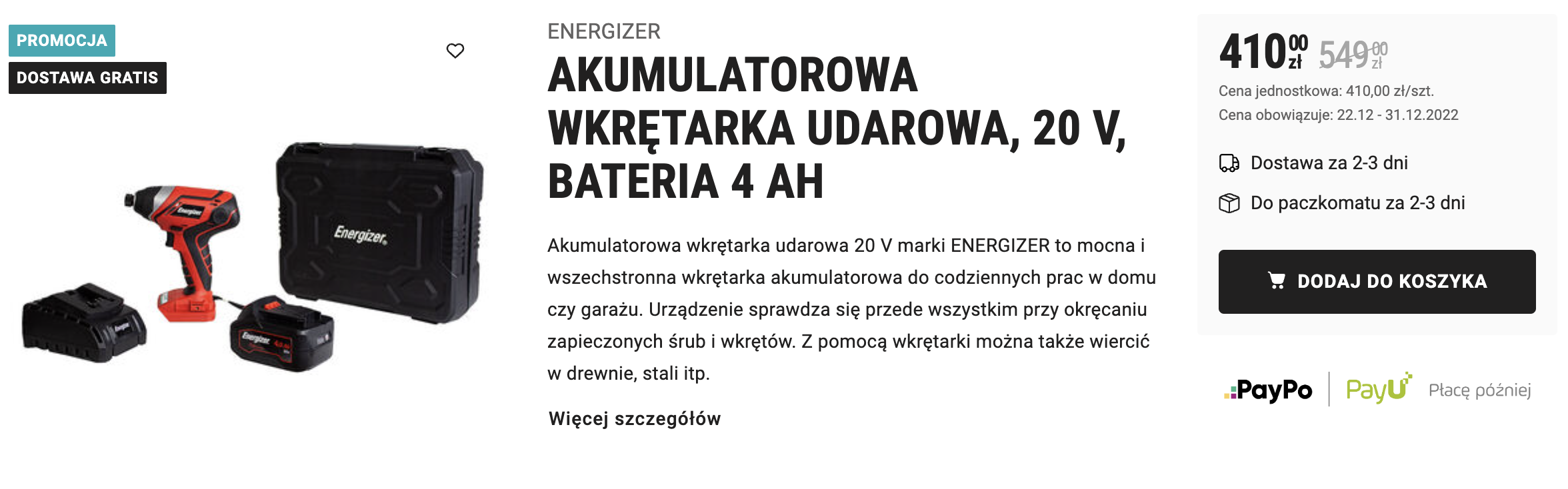 To się rzadko zdarza - elektronarzędzia na wyprzedaży w Biedronce To się rzadko zdarza - elektronarzędzia na wyprzedaży w Biedronce