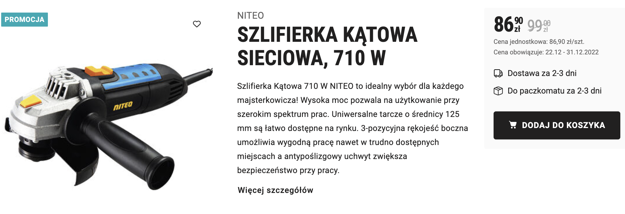 Tanie elektronarzędzia w Biedronce - tak tanio jeszcze nie było! Szlifierka kątowa