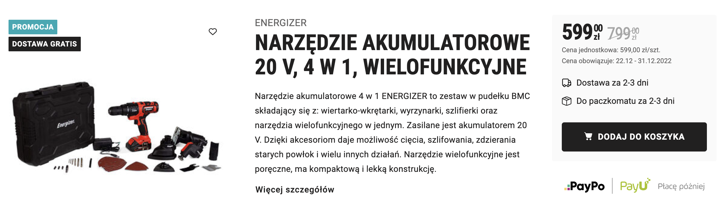 Tanie elektronarzędzia w Biedronce - tak tanio jeszcze nie było! Tanie elektronarzędzia w Biedronce - tak tanio jeszcze nie było!