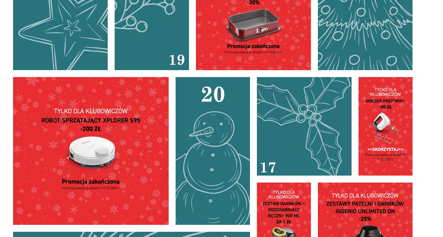 Produkty marki Tefal nawet 300 zł taniej - zdradzam swój sposób kalendarz adwentowy tefal