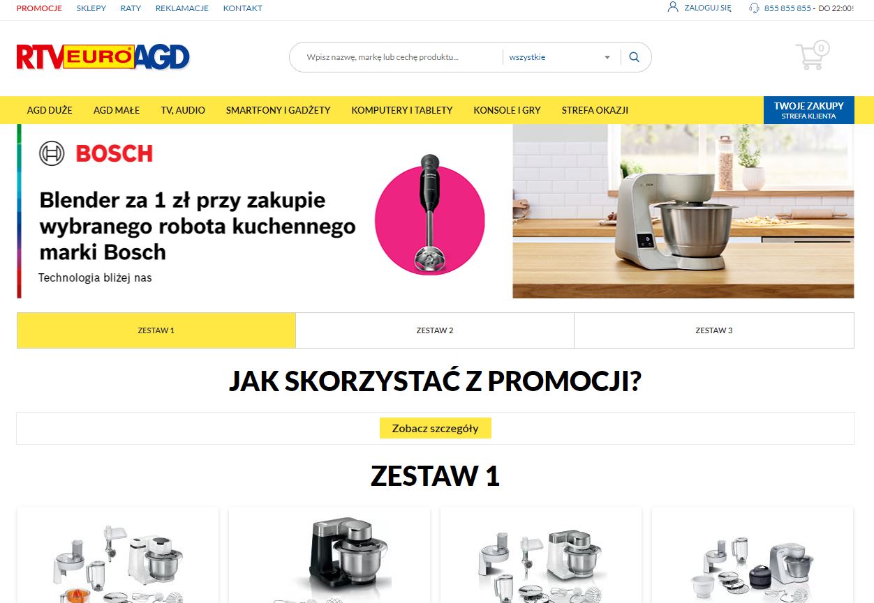 Blender Bosch za 1 złoty! Wiemy jak go dostać - Super promocja w RTV euro AGD