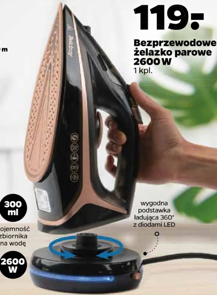 urządzenia kuchenne Netto Bezprzewodowe żelazko parowe