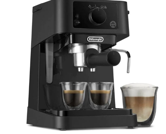 Szukasz kolbowego ekspresu do kawy? Mamy coś dla Ciebie Ekspres ciśnieniowy DE LONGHI EC235BK
