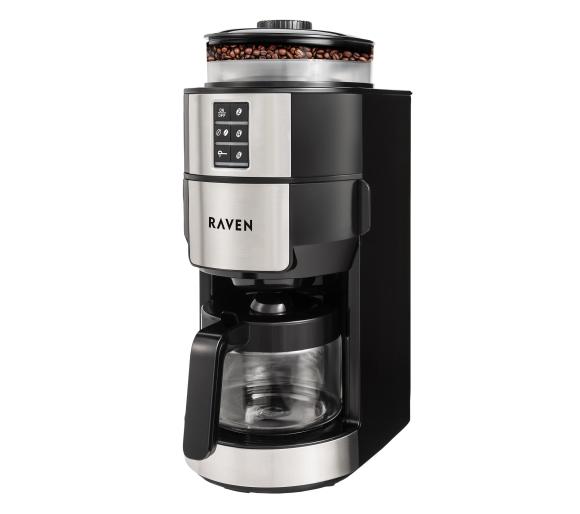 Jaki przelewowy ekspres do kawy z młynkiem? Najlepsze modele do 700 zł ekspres do kawy przelewowy z młynkiem Ekspres przelewowy Raven EEP001