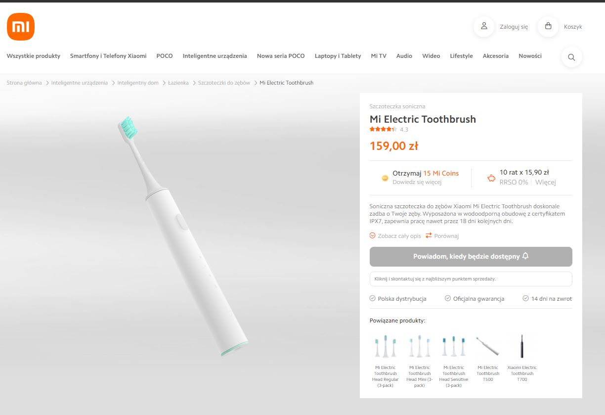 Szczoteczka, do której nie musisz kupować końcówek trafiła na wielką przecenę.